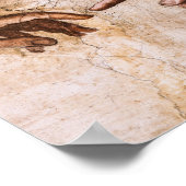 Opzet van Adam Restored Michelangelo Poster (Hoek)