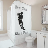 Opzet van gamespeler douchegordijn (In situ)