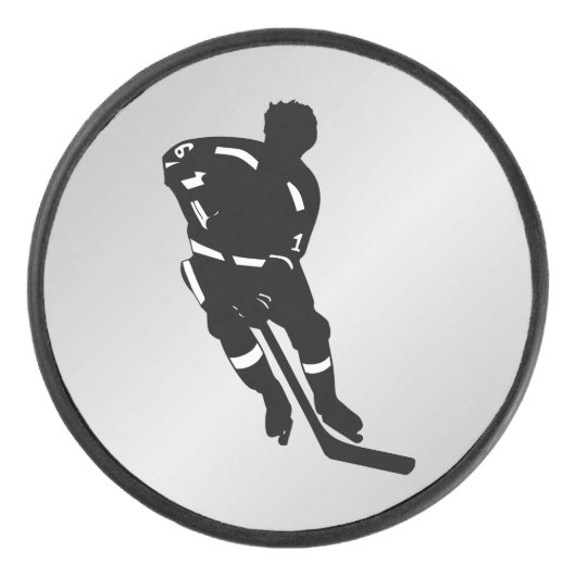 Opzet van gamespeler hockey puck (Voorkant)