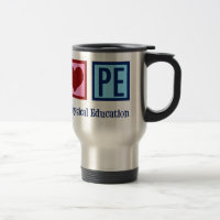 Opzetbare PE Teacher Peace Love Physical Education