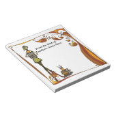 Opzetbare retroleraar uit het bureau van de NAAM h Notitieblok (Schuin)