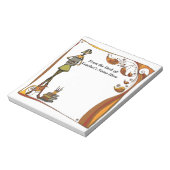 Opzetbare retroleraar uit het bureau van de NAAM h Notitieblok (Linkerzijde)