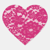 Opzetroze gelaatdheid hart sticker (Voorkant)