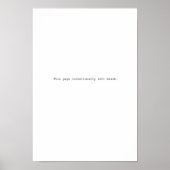 Opzettelijk blanco poster