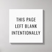 Opzettelijk Canvas Afdruk (Voorkant)