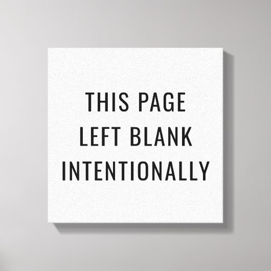 Opzettelijk Canvas Afdruk (Voorkant)