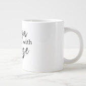 Opzettelijk ontworpen grote koffiekop (Rechts)