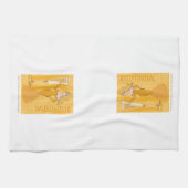 Opzettelijke champagne Woman Kitchen Towel Theedoek (Horizontaal)