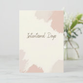 Opzettelijke dagen – in Abstracte zachte tonen Feestdagenkaart (Staand voorkant)