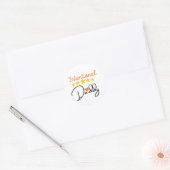 Opzettelijke papa ronde sticker (Envelop)