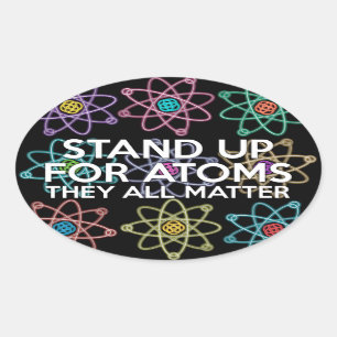 OPZETTEN VOOR ATOMS OVALE STICKER