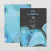 OPZETTINGSBUTTERFLY Bat Mitzvah Reception Kaart (Voorkant / Achterkant)