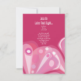 OPZETTINGSBUTTERFLY Bat Mitzvah Reception Kaart