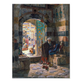 Opzichter van de Moskee Damascus | Bauernfeind | Foto Afdruk