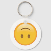 Opzij-down Gezicht - Emoji Sleutelhanger (Voorkant)