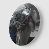 Opzij-down Wandklok van de Weimaraner (Hoek)