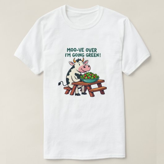 Opzij, ik ga groen! t-shirt (Design voorkant)