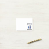 Opzij - Lieve Kattenwetenschapper Experimenteert Post-it® Notes (Op bureau)