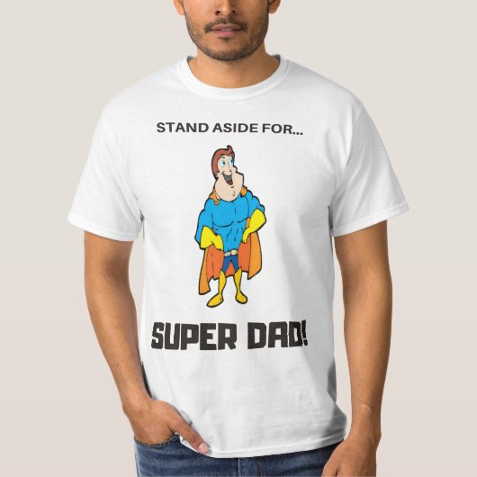 Opzij voor Super Dad T-shirt (Voorkant)