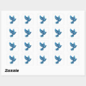 Opzilverige Abstracte Sticker Motief (Vel)