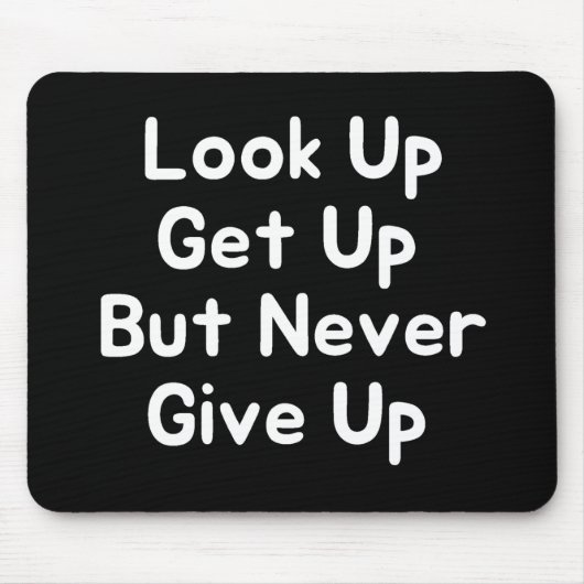 Opzoeken Opstaan maar nooit opgeven Muismat (Voorkant)