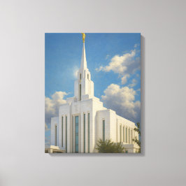 Oquirh Mountain Utah Temple Painting™ LDS Canvas Afdruk