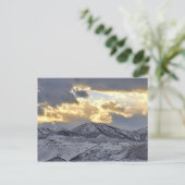 Oquirrh bergen in wintersneeuw van Utah Briefkaart (Staand voorkant)