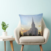 Oquirrh Mountain LDS tempel utah mormon zonsonderg Kussen (Stoel)