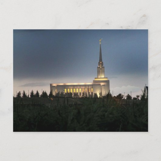 Oquirrh Mountain LDS Utah tempel Briefkaart (Voorkant)