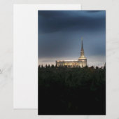 Oquirrh Mountain LDS Utah tempel Briefpapier (Voorkant / Achterkant)