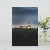 Oquirrh Mountain LDS Utah tempel Briefpapier (Staand voorkant)