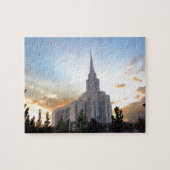 Oquirrh Mountain LDS Utah Temple sunset Legpuzzel (Horizontaal)