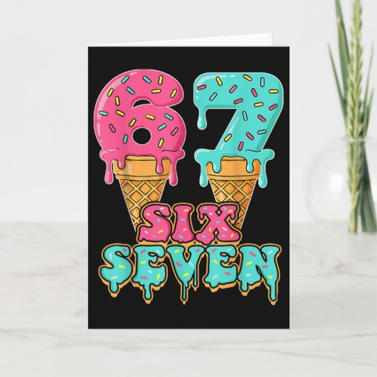 Or 67th Birthday  Kaart (Voorkant)