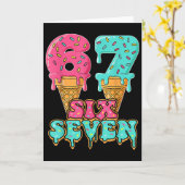 Or 67th Birthday  Kaart (Gele Bloem)