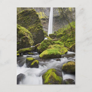 OR, Columbia River Gorge, Elowah Falls en Briefkaart