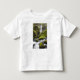OR, Columbia River Gorge, Elowah Falls en Kinder Shirts