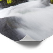 OR, Columbia River Gorge, Elowah Falls en Poster (Hoek)