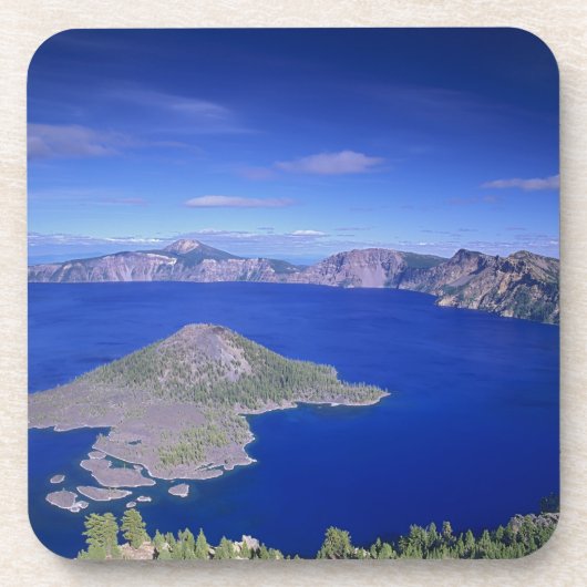 OR, Crater Lake NP, Wizard Island en Crater Bier Onderzetter (Voorkant)