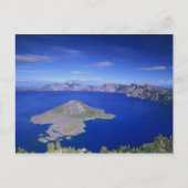 OR, Crater Lake NP, Wizard Island en Crater Briefkaart (Voorkant)