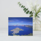 OR, Crater Lake NP, Wizard Island en Crater Briefkaart (Staand voorkant)