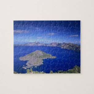 OR, Crater Lake NP, Wizard Island en Crater Legpuzzel