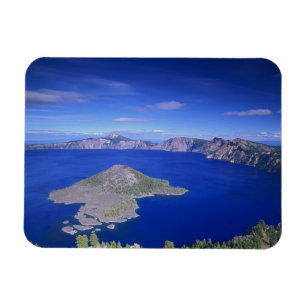 OR, Crater Lake NP, Wizard Island en Crater Magneet