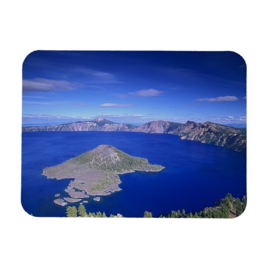OR, Crater Lake NP, Wizard Island en Crater Magneet (Horizontaal)