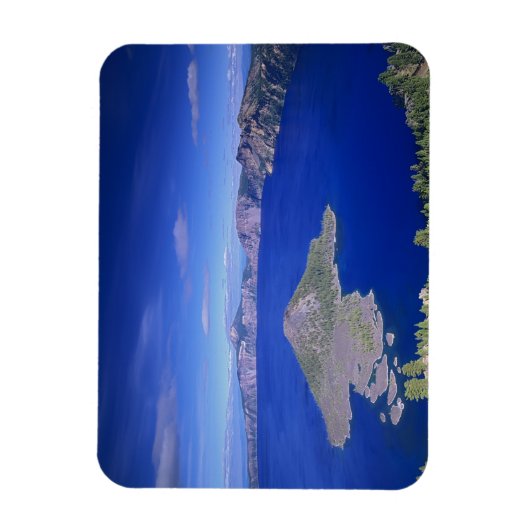 OR, Crater Lake NP, Wizard Island en Crater Magneet (Verticaal)