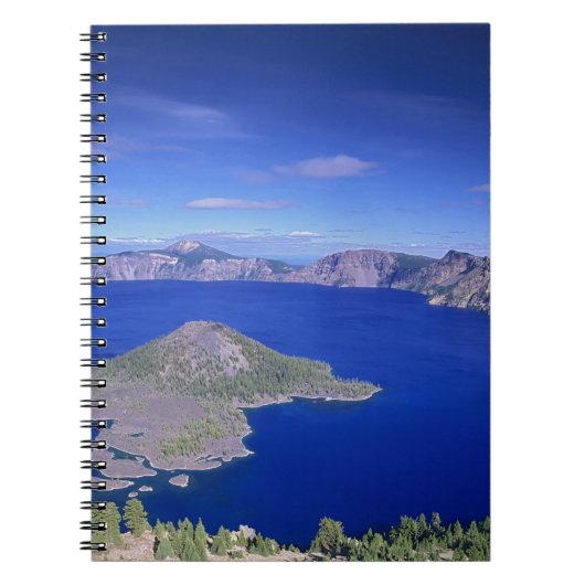 OR, Crater Lake NP, Wizard Island en Crater Notitieboek (Voorkant)