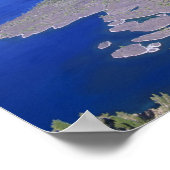 OR, Crater Lake NP, Wizard Island en Crater Poster (Hoek)