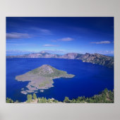 OR, Crater Lake NP, Wizard Island en Crater Poster (Voorkant)