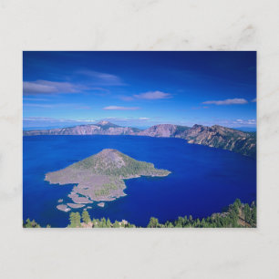 OR, Crater Lake NP, Wizard Island en krater Briefkaart