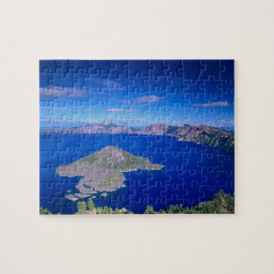 OR, Crater Lake NP, Wizard Island en krater Legpuzzel