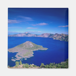 OR, Crater Lake NP, Wizard Island en krater Magneet